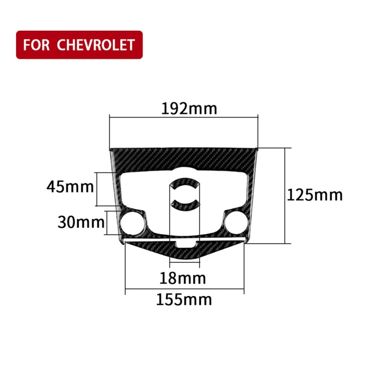 Adesivo decorativo per pannello CD in fibra di carbonio per auto per Chevrolet Cruze 2009-2015, guida sinistra e destra universale, CD Panel