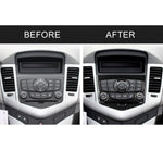 Adesivo decorativo per pannello CD in fibra di carbonio per auto per Chevrolet Cruze 2009-2015, guida sinistra e destra universale, CD Panel