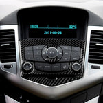 Adesivo decorativo per pannello CD in fibra di carbonio per auto per Chevrolet Cruze 2009-2015, guida sinistra e destra universale, CD Panel