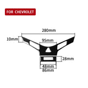 Adesivo decorativo per pannello aria condizionata in fibra di carbonio per auto per Chevrolet Cruze 2009-2015, guida a destra e a sinistra universale, Air Conditioning
