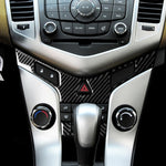 Adesivo decorativo per pannello aria condizionata in fibra di carbonio per auto per Chevrolet Cruze 2009-2015, guida a destra e a sinistra universale, Air Conditioning