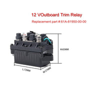 Relè di inclinazione e sollevamento fuoribordo 12V / 120A per sostituzione motori Yamaha 61A-81950-00-00 Connettore a 3 PIN, Lifting Tilt Trim Relay
