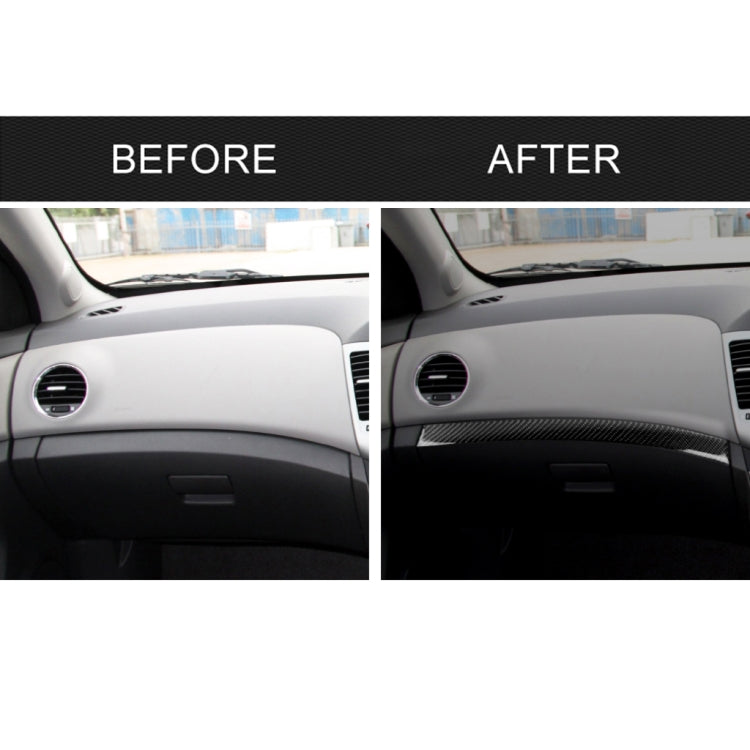 Striscia decorativa per cruscotto in fibra di carbonio per Chevrolet Cruze 2009-2015, guida a destra, Dashboard (RH)