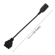 Cavo OBD per auto da 3 pin a 16 pin per Honda, lunghezza cavo: 40 cm, 3 Pin to 16 Pin OBD Cable