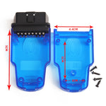 Custodia per impronte digitali con presa OBD per connettore maschio OBD 2 per auto, OBD 2 Male Connector