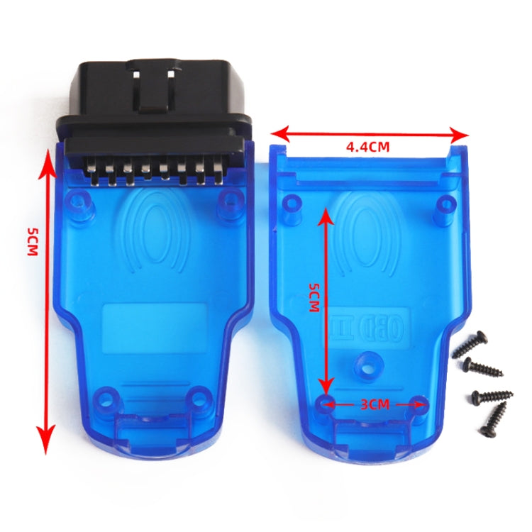 Custodia per impronte digitali con presa OBD per connettore maschio OBD 2 per auto, OBD 2 Male Connector