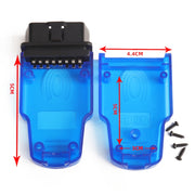 Custodia per impronte digitali con presa OBD per connettore maschio OBD 2 per auto, OBD 2 Male Connector