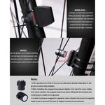 Tachimetro contachilometri LCD per ciclocomputer impermeabile wireless inglese da 2,8 pollici con supporto di estensione, Wireless with Extension Holder