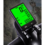 Tachimetro contachilometri LCD per ciclocomputer impermeabile wireless inglese da 2,8 pollici con supporto di estensione, Wireless with Extension Holder