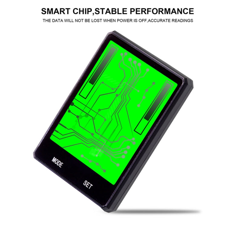 Tachimetro contachilometri LCD per ciclocomputer impermeabile wireless inglese da 2,8 pollici con supporto di estensione, Wireless with Extension Holder