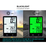 Tachimetro contachilometri LCD per ciclocomputer impermeabile wireless inglese da 2,8 pollici con supporto di estensione, Wireless with Extension Holder