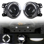 2 PCS 4 pollici Car LED Angel Eyes Faretto Fendinebbia modificati per Jeep Wrangler / Dodge / Chrysler PT Cruiser, For Jeep / Dodge