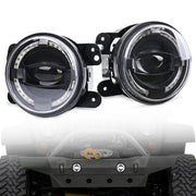 2 PCS 4 pollici Car LED Angel Eyes Faretto Fendinebbia modificati per Jeep Wrangler / Dodge / Chrysler PT Cruiser, For Jeep / Dodge