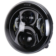 Faretto modificato per faro moto a LED rotondo da 7 pollici per Honda, For Honda, For Honda Silver