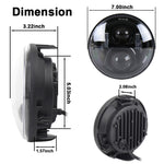 Faretto modificato per faro moto a LED rotondo da 7 pollici per Honda, For Honda, For Honda Silver