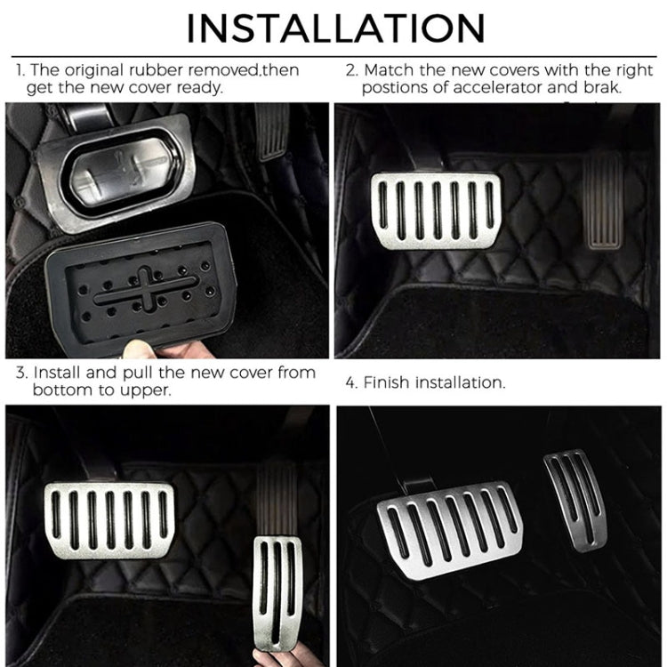 Set coperture pedale freno antiscivolo per Tesla Model S e X