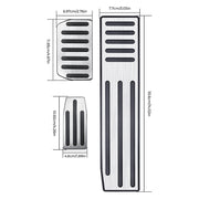 Set di coperture per pastiglie freno a pedale antiscivolo per auto 3 in 1 per Tesla Model S / X
