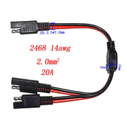 Cavo di alimentazione per auto con cavo di collegamento SAE da uno a due, SAE One to Two Cable