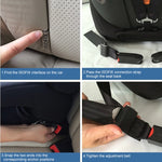 Cintura di fissaggio per seggiolino di sicurezza per bambini per auto Cintura di connessione morbida con interfaccia ISOFIX per bambini, Kids Safety Seat Fixing Belt