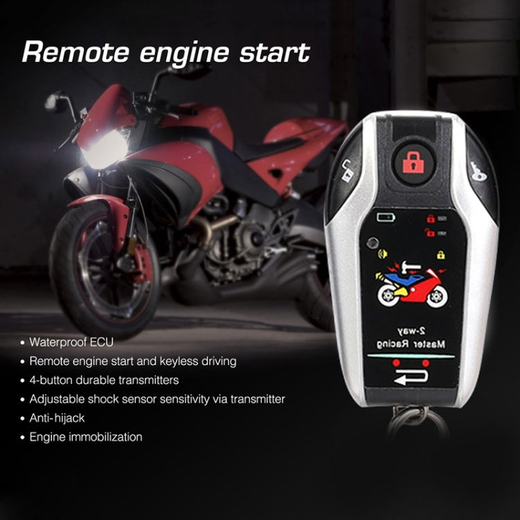Antifurto bidirezionale allarme moto universale con telecomando ad induzione, Anti-theft Device