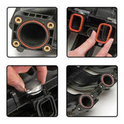 Guarnizione in alluminio per presa d'aria con aletta turbolenta per auto da 4x22 mm. Kit di riparazione per rimozione, 22mm(Black), 22mm(Blue), 22mm(Red), 22mm(Silver)