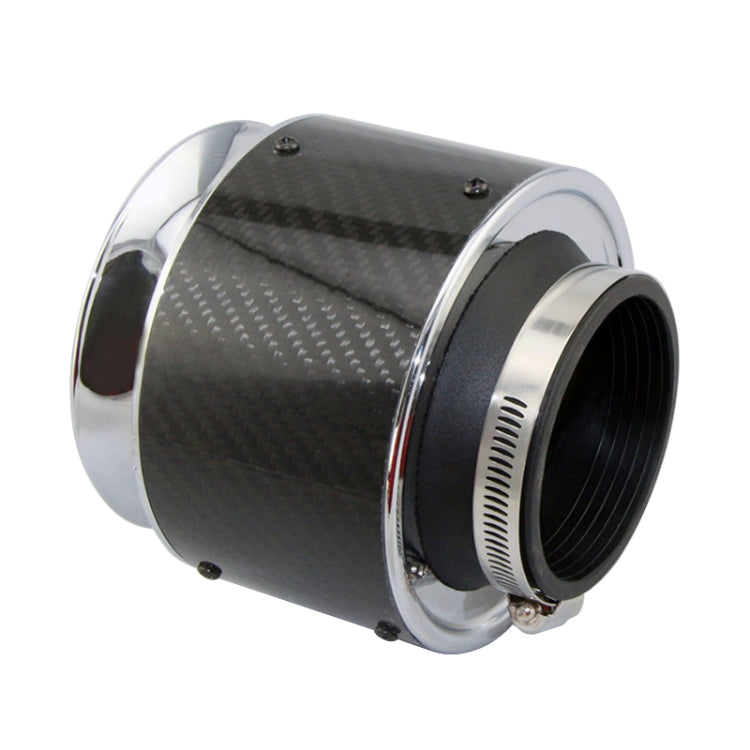 Filtro aria auto testa a fungo fibra di carbonio 76 mm