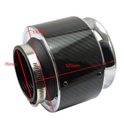 XH-UN013 Filtro dell'aria stile testa a fungo in fibra di carbonio ad alto flusso modificato universale per auto, XH-UN013
