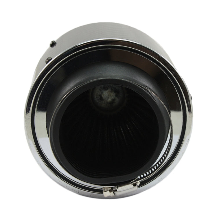 Filtro aria auto testa a fungo fibra di carbonio 76 mm
