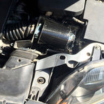 Filtro aria auto testa a fungo fibra di carbonio 76 mm