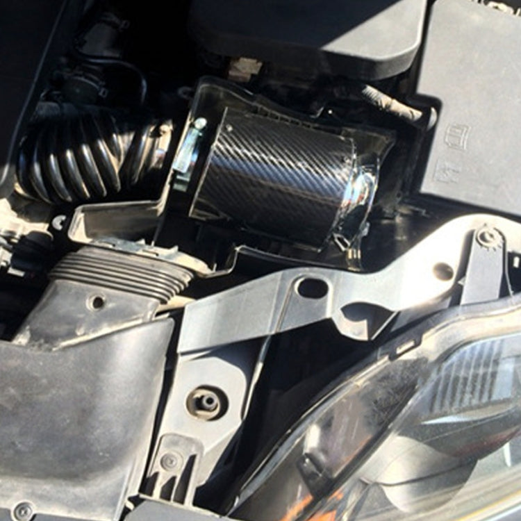 Filtro aria auto testa a fungo fibra di carbonio 76 mm