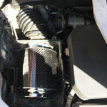 Filtro aria auto testa a fungo fibra di carbonio 76 mm