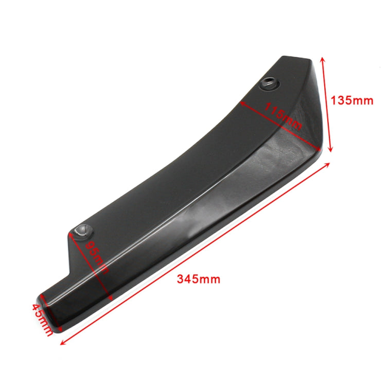 XH-6134 Adesivo per protezione striscia barra protettiva spoiler posteriore modificato universale per auto nera, Black