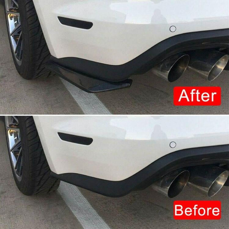XH-6134 Adesivo per protezione striscia barra protettiva spoiler posteriore modificato universale per auto nera, Black