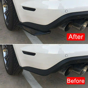 XH-6134 Adesivo per protezione striscia barra protettiva spoiler posteriore modificato universale per auto nera, Black