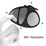 3R-151 Specchietto retrovisore ausiliario per punto cieco 3 in 1 per auto Specchietto retrovisore 146 per ruota anteriore per lato sinistro, 3 in 1 Black Left