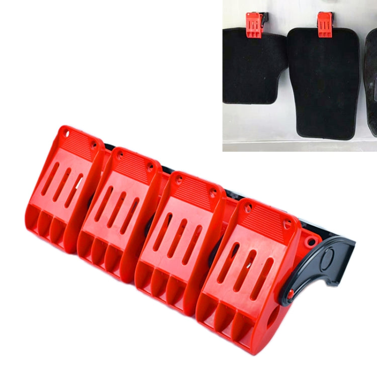 Gancio per clip di fissaggio a parete multifunzionale per clip per pulizia del poggiapiedi per auto, Wall Mounted Fixing Clip Hook