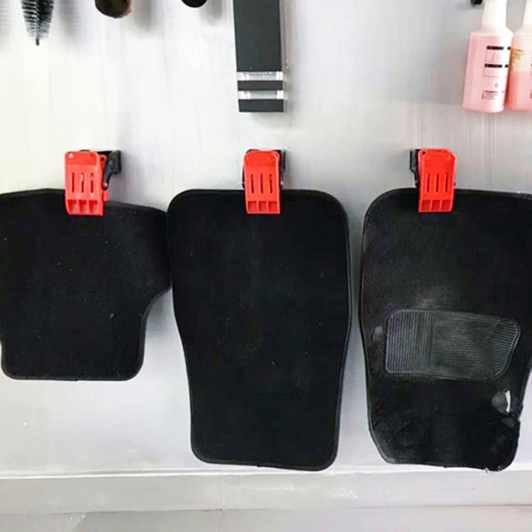 Gancio per clip di fissaggio a parete multifunzionale per clip per pulizia del poggiapiedi per auto, Wall Mounted Fixing Clip Hook
