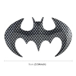 Adesivo metallo auto a forma di pipistrello 12x10 cm