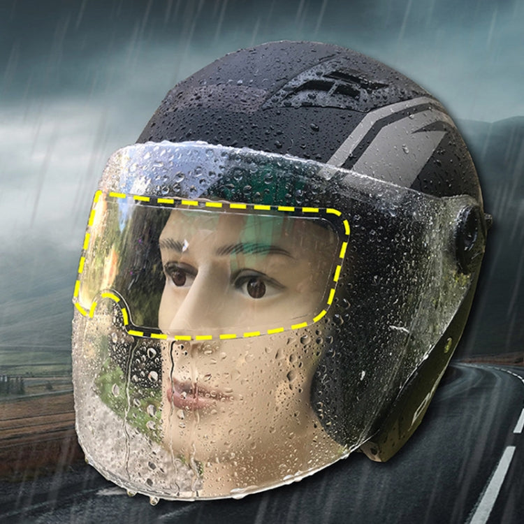 Pellicola antiappannamento per visiera casco moto 24,5x7,5cm