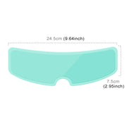 Pellicola per casco visiera per casco moto antiappannamento, 24.5x7.5cm