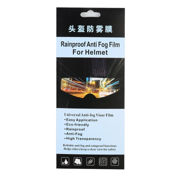 Pellicola antiappannamento per visiera casco moto 24,5x7,5cm