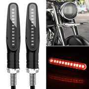 2 luci laterali impermeabili a LED per moto D12V / 1W, Turn Light  (Blue Light), Turn Light (Red Light), Turn Light, Turn Light (Yellow Light)