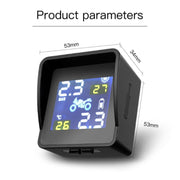 Monitor esterno per pneumatici senza fili universale per moto ad alta precisione a energia solare TPMS Sistema di allarme pressione pneumatici, Motorcycle External Tire Monitor
