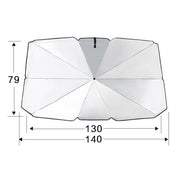 Parasole retrattile per auto Protezione solare Isolamento termico Parasole per parabrezza anteriore, di grandi dimensioni, Large Size
