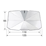Parasole retrattile per auto, protezione solare, isolamento termico, parasole per parabrezza anteriore, dimensioni ridotte, Small Size