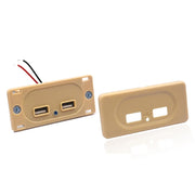 Caricatore doppio USB per caricabatteria da auto modificato per bus camper con cavo corto da 3,1 A, 3.1A