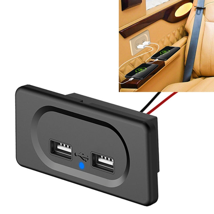 Caricatore doppio USB auto 4,8A per camper e bus