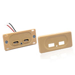 Caricatore doppio USB auto 4,8A per camper e bus