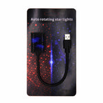 Lampada per atmosfera stellata con luci stellari rotanti per auto IPX4 da 5 V 0,1 W, C-206 (Blue Light), C-206 (Red Light)