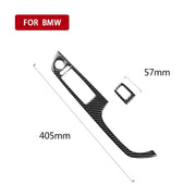 Adesivo decorativo per pannello di sollevamento con guida a destra per auto in fibra di carbonio 2 in 1 per BMW E92 2005-2012, For BMW